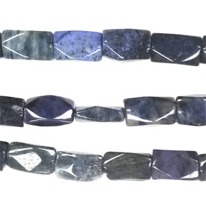 DUMORTIERITE FACETED CUTTING NUGGET 8X14MM
